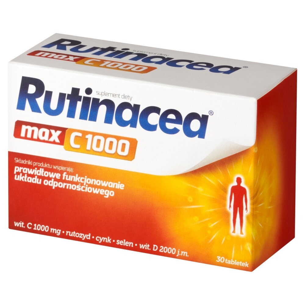 Rutinacea MAX C 1000, tabletki powlekane, 30 tabletek