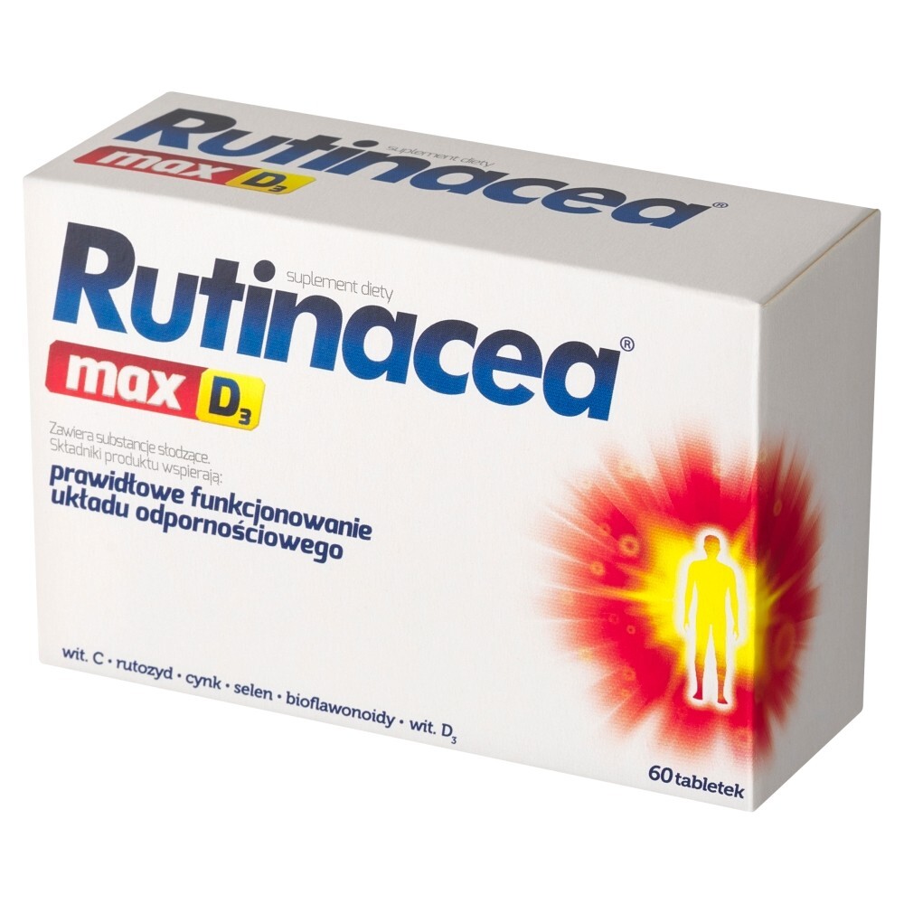 Rutinacea Max D3, 60 tabletek