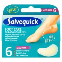 Salvequick Foot Care Medium Plastry na pęcherze i otarcia 6 sztuk