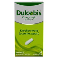 Sanofi Dulcobis 10 mg Czopki 6 sztuk