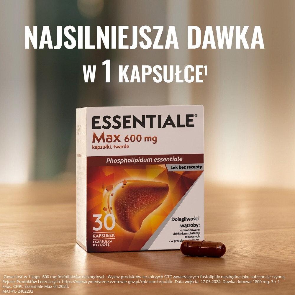 Sanofi Essentiale Max Kapsułki 30 sztuk