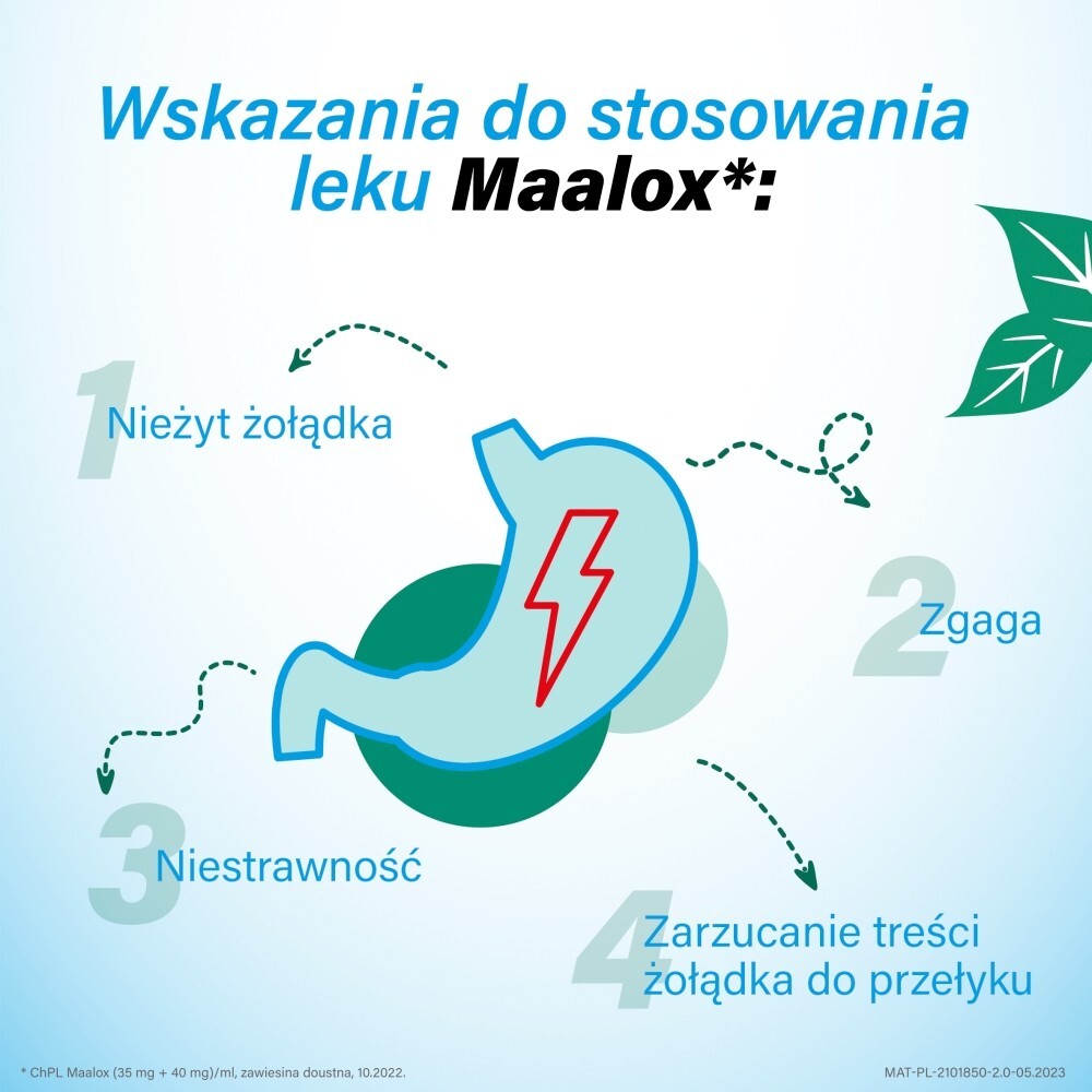 Sanofi Maalox 35 mg + 40 mg Zawiesina doustna 250 ml