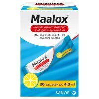 Sanofi Maalox Zawiesina doustna 20 x 4,3 ml