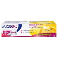 Sanofi Mucodual 2w1 kaszel + gardło Wyrób medyczny pastylki 18 sztuk
