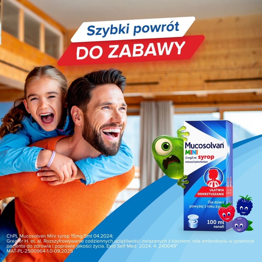 Sanofi Mucosolvan Mini Syrop smak owoców leśnych 100 ml