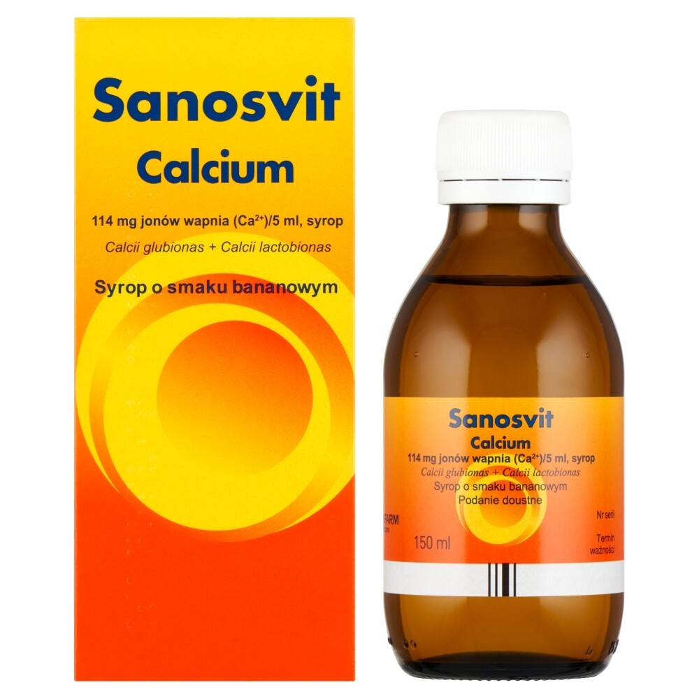 Sanosvit Calcium syrop 150 ml