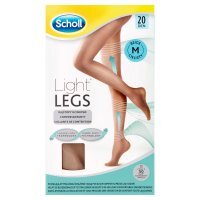 Scholl Light Legs Rajstopy uciskowe 20 DEN rozmiar M cieliste