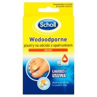 Scholl Wodoodporne plastry na odciski z opatrunkiem 8 plastrów wodoodpornych