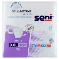 SENI ACTIVE PLUS XXL, 10 sztuk - Elastyczne majtki chłonne