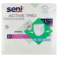 Seni Active Trio, elastyczne majtki chłonne, rozmiar M, 10 sztuk