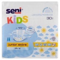 Seni Kids, pieluchomajtki, Junior Extra (15+ kg), 30 sztuk