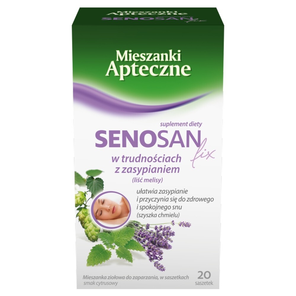 Senosan fix, mieszanka ziołowa w saszetkach, 1,7 g, 20 saszetek