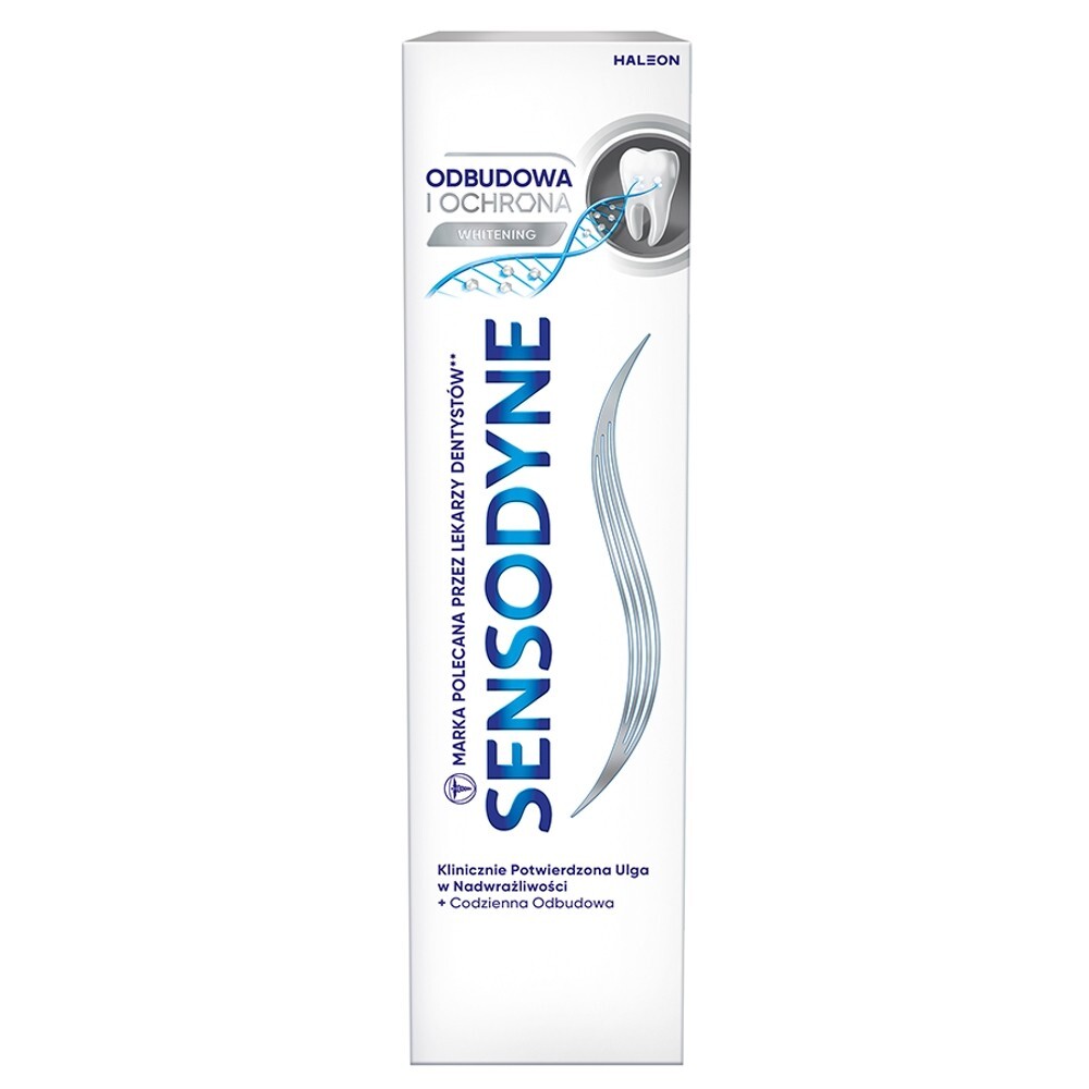 SENSODYNE WHITENING ODBUDOWA I OCHRONA - wybielająca pasta do zębów, 75 ml