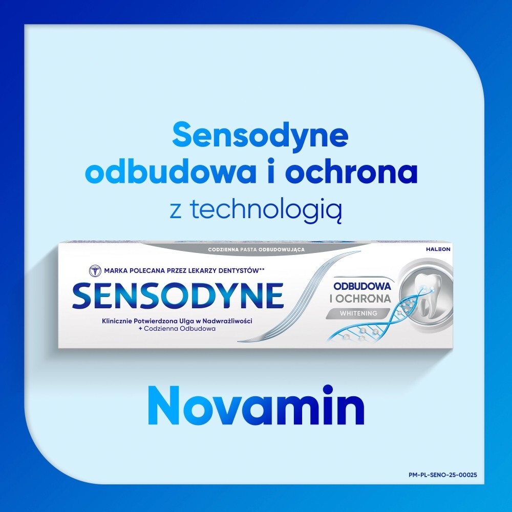 SENSODYNE WHITENING ODBUDOWA I OCHRONA - wybielająca pasta do zębów, 75 ml