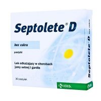 Septolete D pastylek do ssania, 30 pastylek