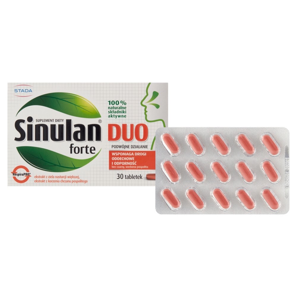 Sinulan Duo Forte, tabletki powlekane, 30 tabletek