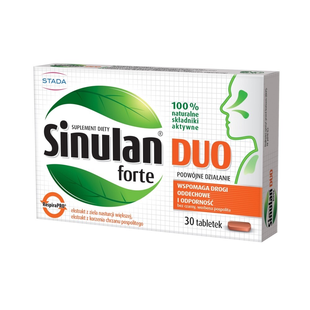 Sinulan Duo Forte, tabletki powlekane, 30 tabletek