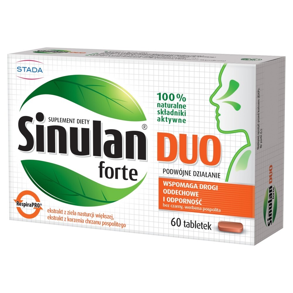 Sinulan Duo Forte, tabletki powlekane, 60 tabletek