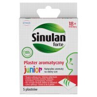 Sinulan Forte Junior, plaster aromatyczny dla dzieci od 18 miesiąca, 5 sztuk