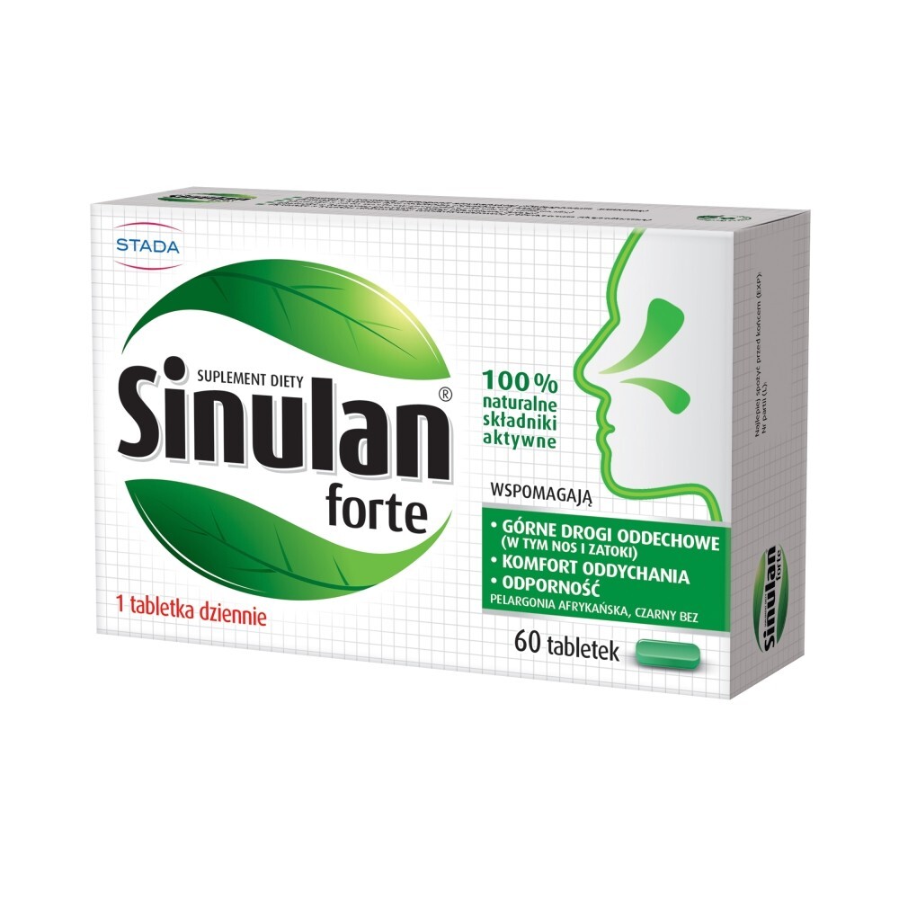 Sinulan Forte, tabletki powlekane, 60 tabletek
