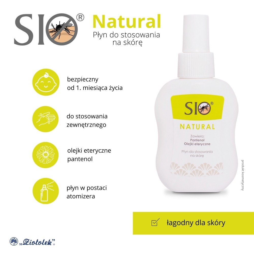 Sio Natural, płyn do stosowania na skórę, 100 ml