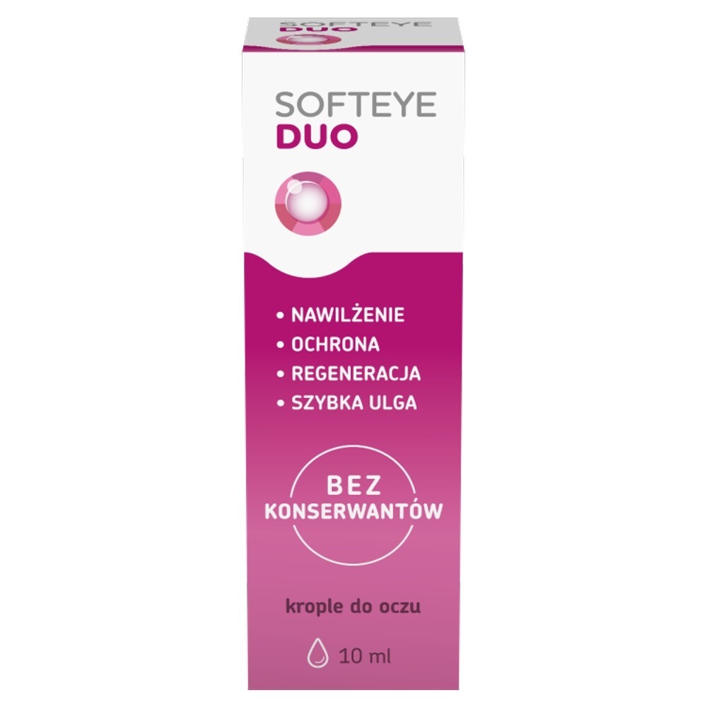Softeye Duo, krople do oczu, 10 ml