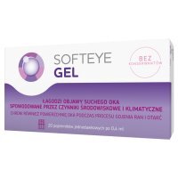 Softeye Gel, żel do oczu, 20 pojemników jednodawkowych x 0,4 ml