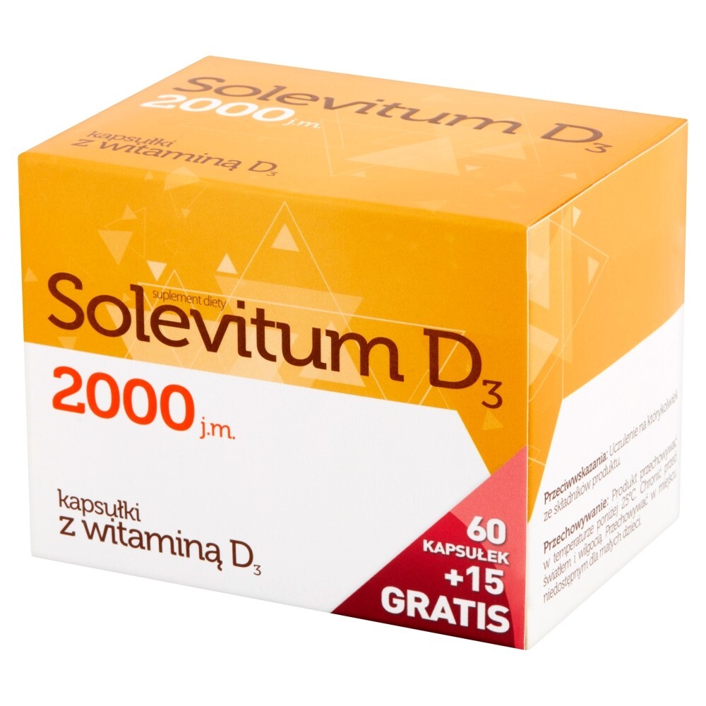 Solevitum D3 2000 j.m. Suplement diety 75 sztuk