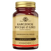 Solgar Karczoch, kapsułki, wyciąg z liści, 60 kapsułek