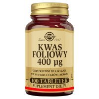 Solgar Kwas foliowy, tabletki, 100 tabletek