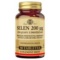 Solgar Selen 200 µg, tabletki, 50 tabletek