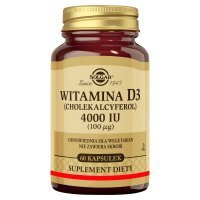 Solgar Witamina D3 4000 IU, kapsułki, 60 kapsułek