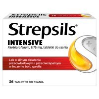 Strepsils Intensive, 8,75 mg, tabletki do ssania, 36 tabletek