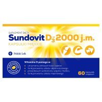 Sundovit D3 2000 j.m., 60 kapsułek miękkich (witamina D3)