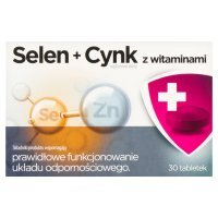 Suplement diety selen + cynk z witaminami 30 sztuk