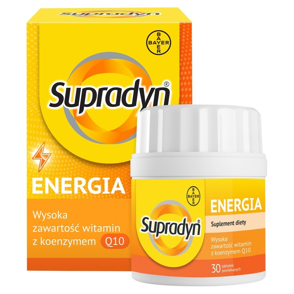 Supradyn Energia, tabletki powlekane, 30 tabletek