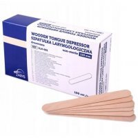 Szpatułki laryngologiczne drewniane niesterylne, 100 sztuk