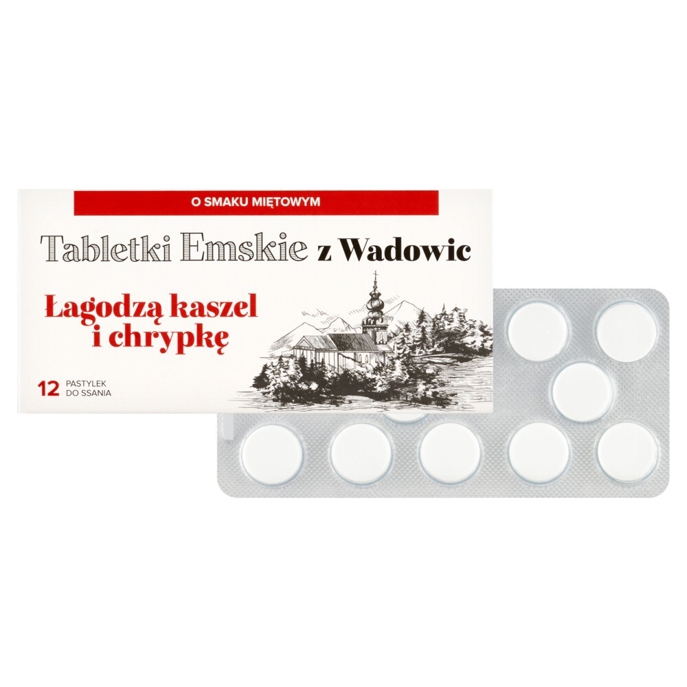 Tabletki Emskie z Wadowic x 12 pastyl.