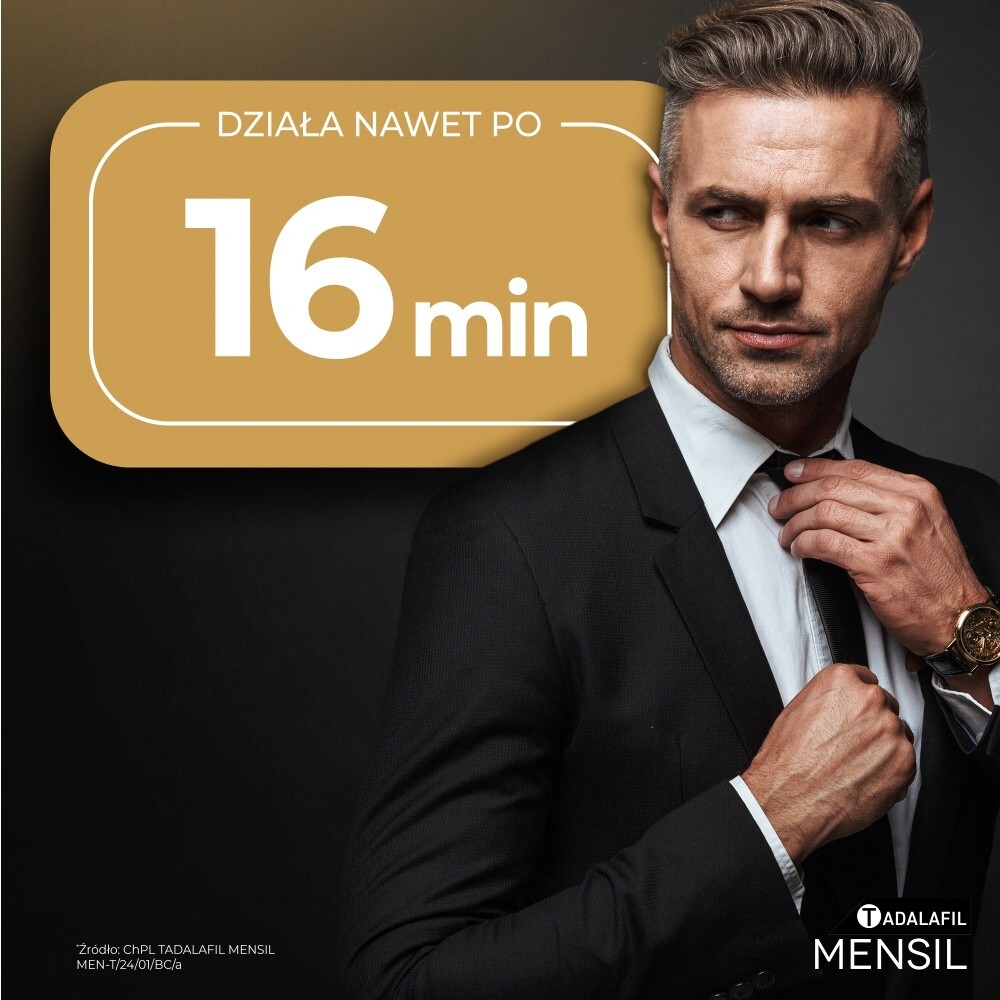 Tadalafil Mensil 10 mg, 2 tabletki powlekane