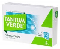 Tantum Verde 3 mg, smak eukaliptusowy, 30 pastylek twardych