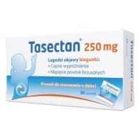 Tasectan 250 mg, proszek do stosowania u dzieci, 20 saszetek