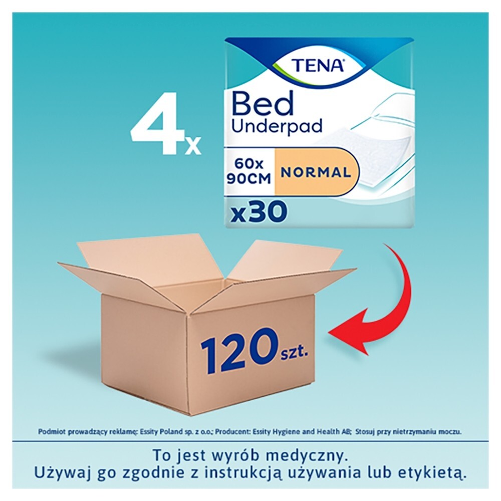 TENA Bed Normal 60 x 90 cm Podkłady higieniczne, 30 sztuk