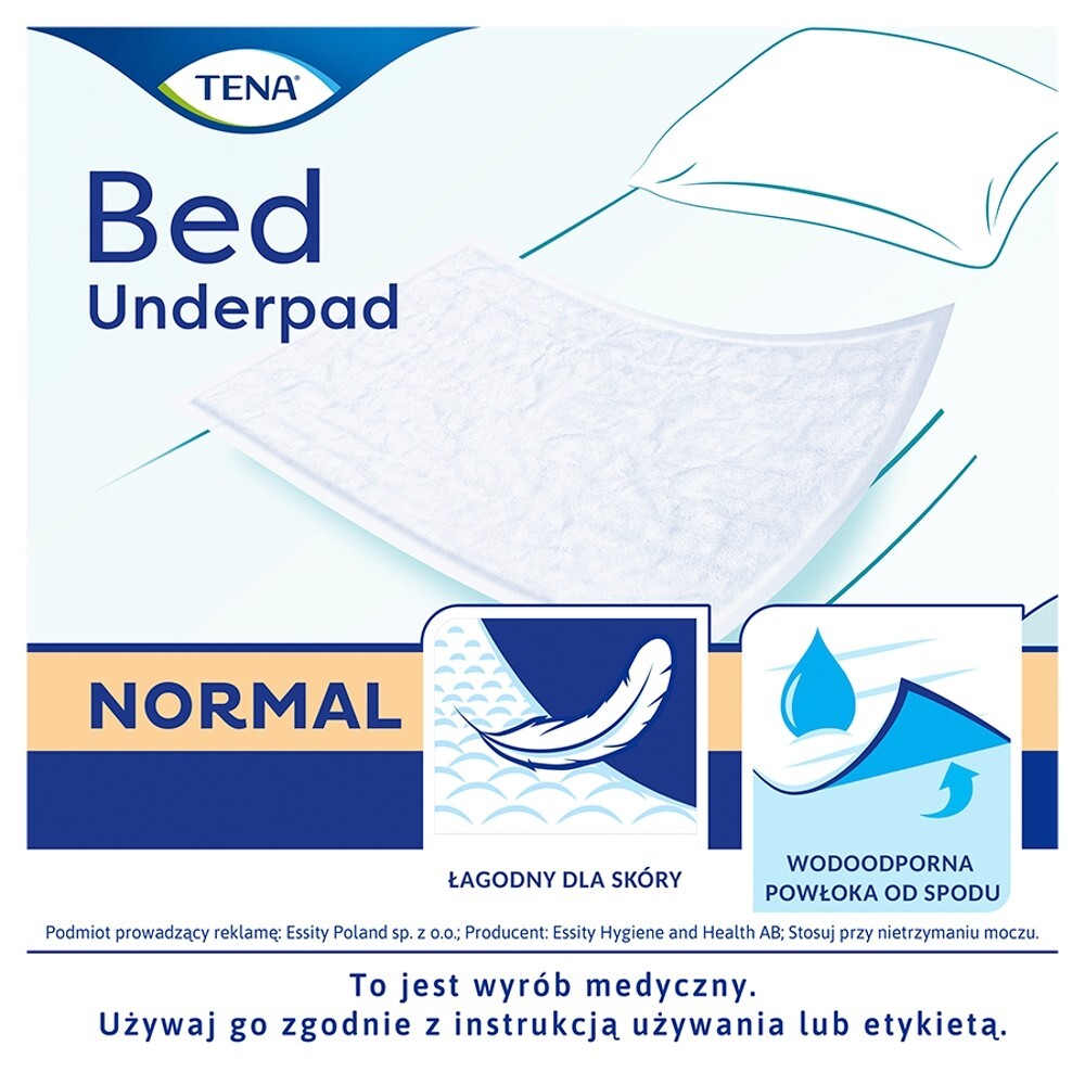 TENA Bed Normal, podkłady chłonne, 60 x 90 cm, 5 sztuk