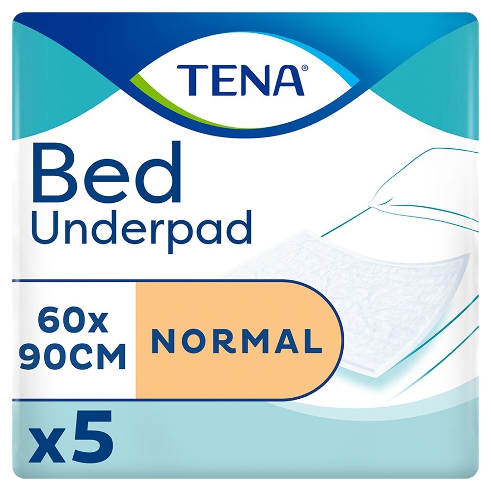 TENA Bed Normal, podkłady chłonne, 60 x 90 cm, 5 sztuk
