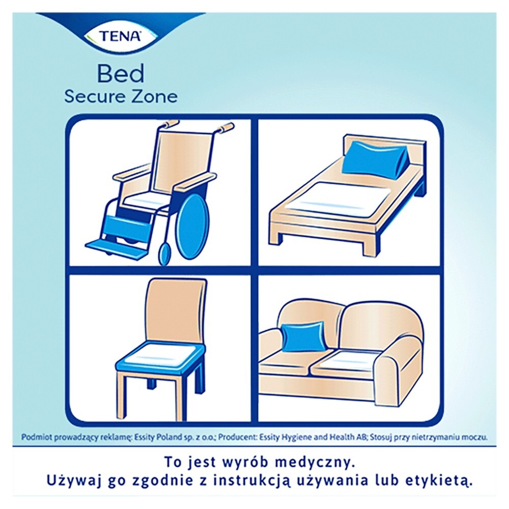 TENA Bed Plus OTC Edition, podkłady chłonne, 60 x 60 cm, 5 sztuk