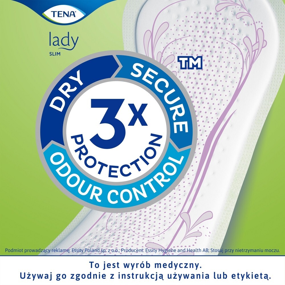 TENA Lady Slim Mini Plus Wkłady anatomiczne 16 sztuk