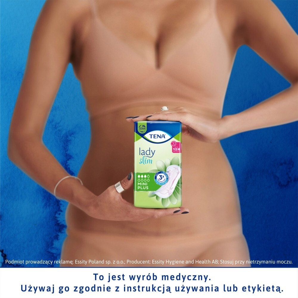 TENA Lady Slim Mini Plus Wkłady anatomiczne 16 sztuk