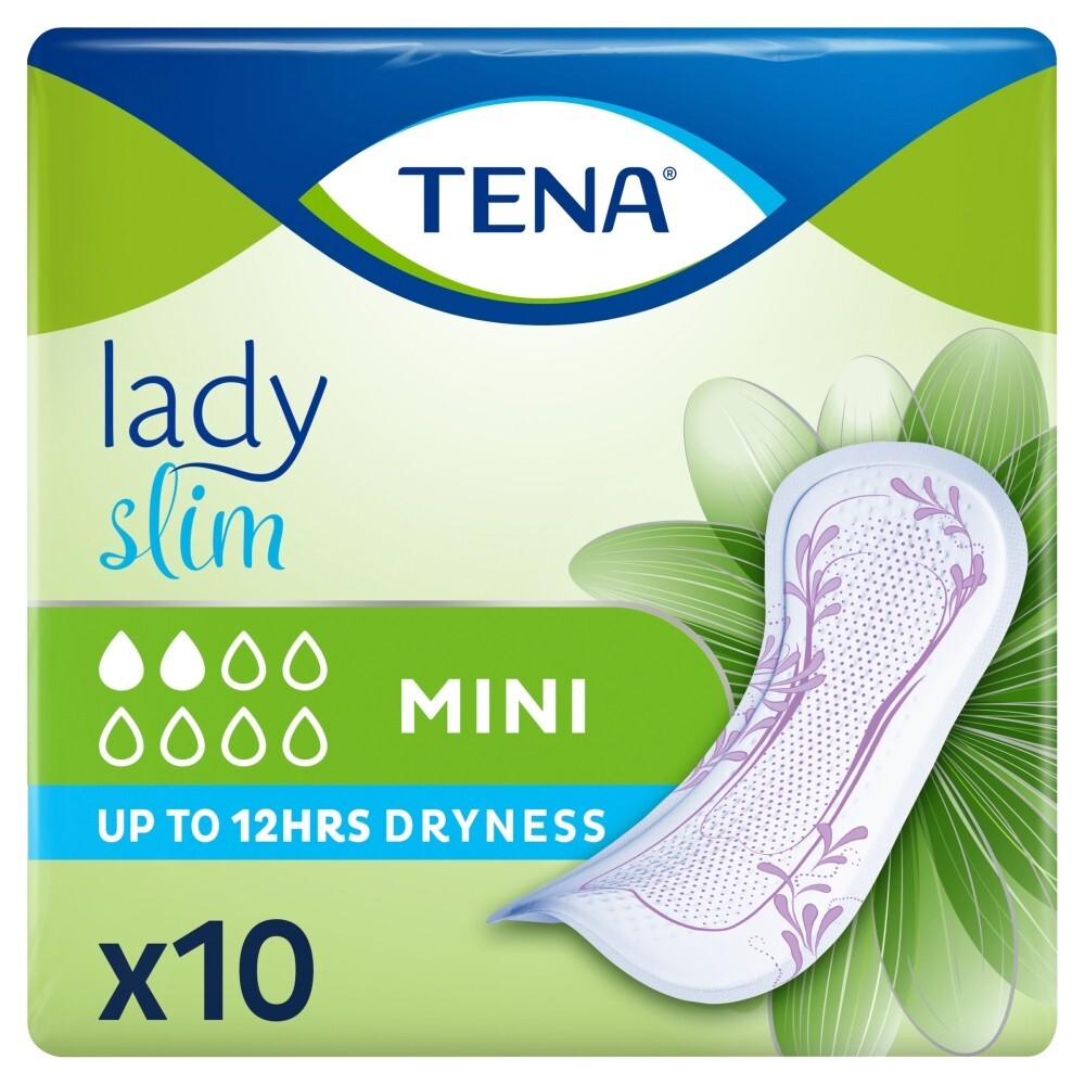 TENA Lady Slim Mini, specjalistyczne podpaski, 10 sztuk