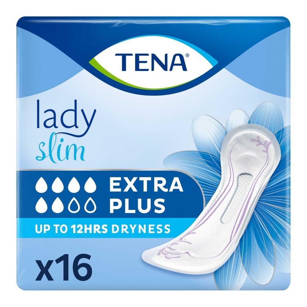 Tena Lady Slim, podpaski na nietrzymanie moczu, Extra Plus, 16 sztuk