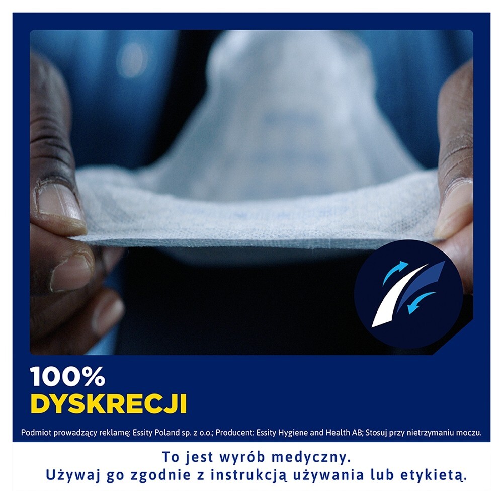 TENA Men Active Fit (Super), wkłady anatomiczne, level 3, 20 sztuk